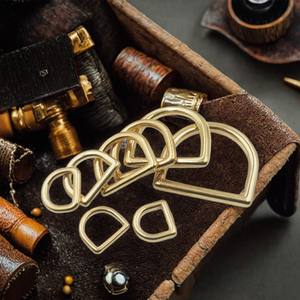 उच्च अंत हस्तनिर्मित बैग हैंगर 13 मिमी-30 मिमी ठोस पीतल के छल्ले डिजाइन मिश्र धातु जस्ता सामग्री - Product Image 3