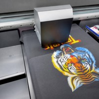 Imprimante jet d'encre DTG la plus grande avec tête d'impression I3200 et nettoyage automatique, machine grand format tout-en-un 35x45cm