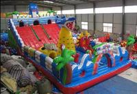 Grande Mur d'escalade gonflable d'extérieur et toboggans pour les fêtes d'anniversaire des enfants et les divertissements en plein air