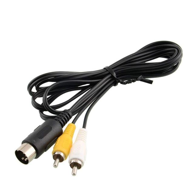 1.8m AV Audio Video Component Cable Cord RCA AV Cable for Segas Master Genesis Model 1  Adapter Cable