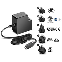Adaptateur d'alimentation USB-C PD65W multi-prises universelles à verrouillage par vis pour PC industriel AV POE, moniteur et écran tactile tout-en-un