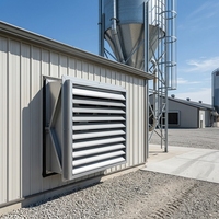 Panneau de ventilation composite SMC, système de stockage d'aliments, volet d'extraction pour tour d'alimentation, ferme avicole, bâtiment d'élevage