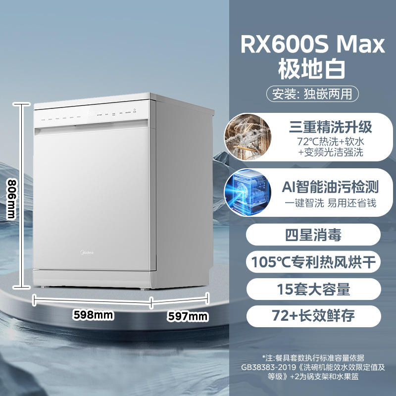 RX600S Max (Blanco) 15 unidades, Blanco Polar