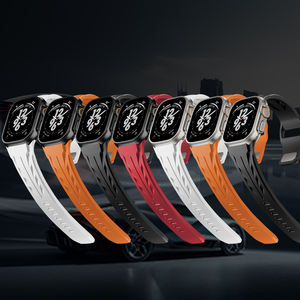 Bracelet en silicone de marque SEURE, identique aux modèles 42/44/45/46/49 mm, bracelet en caoutchouc <span class=keywords><strong>sport</strong></span> de luxe pour Apple Watch Series 11/10/9/8/7se ultra - Product Image 1