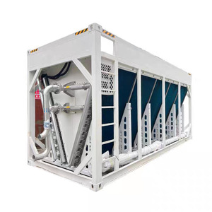 Refroidisseur d'air sec industriel sur pied de 1000 kW avec structure en V et tubes en cuivre pour générateur à moteur à gaz - Product Image 1