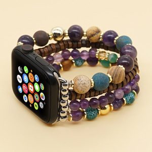 <span class=keywords><strong>Correa</strong></span> de Reloj Elástica con Cuentas Heishi de Colores Arcoíris, <span class=keywords><strong>Correa</strong></span> de Repuesto para <span class=keywords><strong>Apple</strong></span> <span class=keywords><strong>Watch</strong></span> para Mujer - Product Image 4