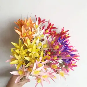 2023 neue Handwerk Blumen handgemachte Sola Holz Blume Cymbidium Orchideen dekorative Blumen für Home Festival Hochzeit Weihnachts dekoration