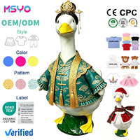 Vêtements pour oies MSYO, 23 pouces, confortables, réfléchissants, en polyester, design classique simple imprimé, toutes saisons, anniversaire