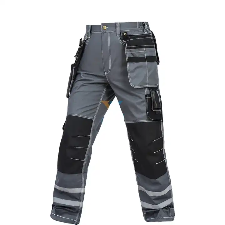 trabajo multi bolsillos trabajador mecánico carga pantalones