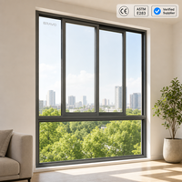 Fenêtre coulissante double vitrage moderne sur mesure pour extérieur, en alliage d'aluminium, insonorisée, à haute efficacité énergétique, pour villa, balcon, maison