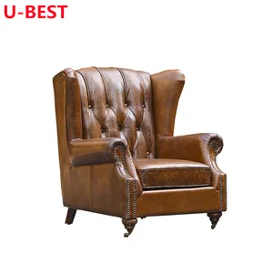 U-best – meubles de turquie, salon classique, dernière conception, bouton d'aile, canapé simple, chaise de tigre, fauteuil inclinable en cuir