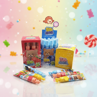 Bonbons liquides en gelée en forme de dentifrice avec capuchon animal mignon, 3 saveurs de fruits, pour enfants, vente en gros