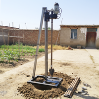 Vente directe usine – Nouvelle foreuse électrique verticale portative de 2,5 kW pour puits d'eau domestiques, 60 m, avec treuil