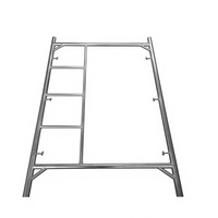Estructura Principal de Andamio Galvanizado Tipo H con Escalera Integrada, Estructura de Andamio Tipo Puerta para Obras de Construcción