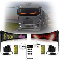 Panneau d'affichage LED dynamique Espumoso Big Devil avec yeux colorés, programmable, pour fenêtre, écran matriciel, étanche IP68, 12V