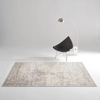 Gris lavable en machine moelleux luxe décor à la maison tapis salon tapis de chambre moderne