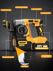<span class=keywords><strong>Martillo</strong></span> Perforador Eléctrico Inalámbrico Universal de 21V y 850W, Ligero, a Batería, Herramienta de Perforación de Grado Industrial para Bricolaje - Product Image 6