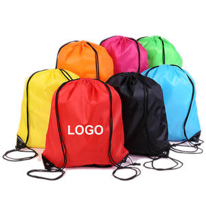 High Quality Custom Logo Size Color Polyester Drawstring Bag Sport Drawstring <b>Backpack</b> for Travel Storage - Product Image 3