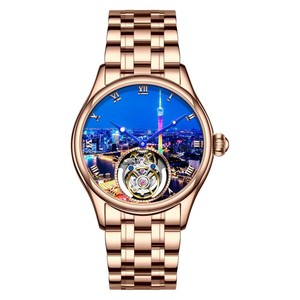 Reloj Mecánico Automático Tourbillon 7076 con Diseño de Torre de Moda, Esfera Isoperibólica, Relojes Mirar, Nuevo Diseño 2024 para Hombre - Product Image 4