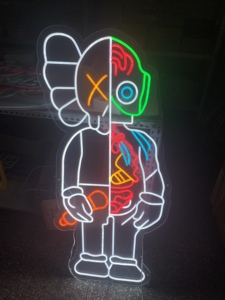 ไฟนีออนรูปการ์ตูนปีศาจไฟกลางคืนน่ารักสำหรับตกแต่งห้องบาร์ร้านค้าที่ทำจากคริสตัล - Product Image 4