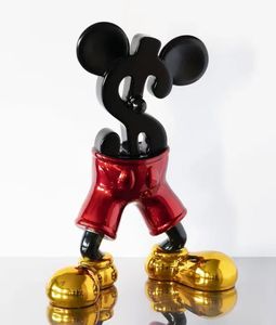 <span class=keywords><strong>Pop</strong></span> Arts tamaño real resina Popular decoración interior escultura resina dólar <span class=keywords><strong>Mickey</strong></span> escultura para el hogar Oficina tienda exhibición - Product Image 5