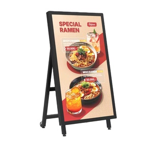 With Lockable Wheels 1500 Nits Outdoor A-Frame Digital <b>Signage</b> Display - Product Image 1