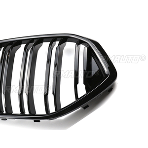 Para BMW X6 G06 2020 2021 2022+ Parrilla delantera de doble línea para coche, rejilla de radiador de repuesto, capó negro brillante - Product Image 4