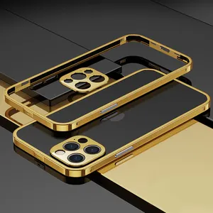 Luxury Fashion High Quality Metal Wholesale Camera Lens Protection Metal Cell Phone Case For IPhone 13 12 11 PRO MAX XS Cover