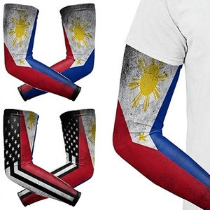 Manchons de compression personnalisés avec logo pour le sport, protection solaire, séchage rapide, respirants, unisexes, pour cyclisme, baseball, basketball, protection UV - Product Image 1