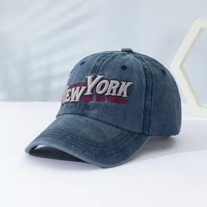 New York Outdoor Sports 100% Cotton 5-Panel Hat Unisex Hip Hop Street Style For Fishing Cycling Casual Wear