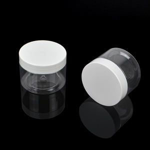 Pots de <span class=keywords><strong>pot</strong></span> de crème en plastique PET givré de <span class=keywords><strong>forme</strong></span> ronde en or mat de 150ml 150g couvercle à vis vide pour cosmétiques et lotions - Product Image 1