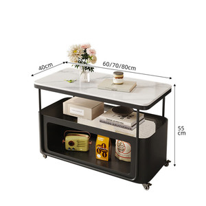 Raffinierter Kreativer Stein-Beistelltisch/Teetisch mit Stauraum im Luxuriösen Stil Wohnzimmermöbel für Kleine Wohnungen - Product Image 6