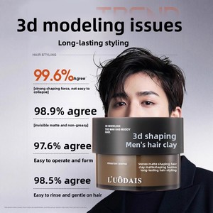 Luodaishi <span class=keywords><strong>Gel</strong></span> Coiffant 3D pour Hommes, Parfumé, Durable, Volumisant, Non-Desséchant, pour Boucles et Cheveux Lisses, Fini Mat - Product Image 4
