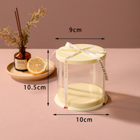 Nouvelles boîtes à mini-gâteaux, boîtes à gâteaux cylindriques ronds, boîtes en plastique écologiques de 2-3 pouces
