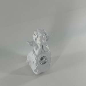 Figura de <span class=keywords><strong>Ángel</strong></span> de Resina de Alta Calidad, Adorno de Jardín con Luz LED Solar Resistente al Agua de 360 Grados, Regalo Artesanal - Product Image 5