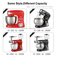 Batidora 5l 6l 1000W mélangeur planétaire de cuisine électrique, robot culinaire à tête inclinable