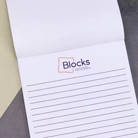 YALONG Vente en gros Papier à lettres imprimé personnalisé Bloc-notes promotionnel A5 Bloc-notes à feuilles mobiles avec tableau gris de 2mm