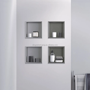 Niches <span class=keywords><strong>de</strong></span> <span class=keywords><strong>salle</strong></span> <span class=keywords><strong>de</strong></span> <span class=keywords><strong>bain</strong></span> aux couleurs personnalisées, design en acier inoxydable, niche <span class=keywords><strong>de</strong></span> cuisine en acier inoxydable, niche en acier inoxydable, <span class=keywords><strong>étagère</strong></span> murale intégrée à LED pour <span class=keywords><strong>salle</strong></span> <span class=keywords><strong>de</strong></span> <span class=keywords><strong>bain</strong></span> - Product Image 1