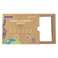 Feuille de détergent de machine à laver de formule concentrée d'un comprimé de nettoyage en profondeur naturel pur biodégradable écologique