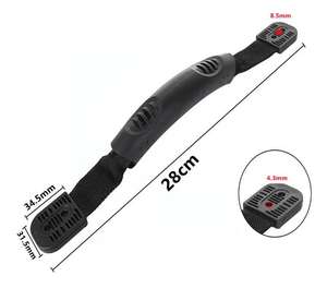 Harmony Gear <span class=keywords><strong>Kayak</strong></span> Carry Asas <span class=keywords><strong>Perception</strong></span> <span class=keywords><strong>Kayak</strong></span> Asas de repuesto Universal Fit Par negro - Product Image 1