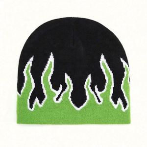 Hot Selling Fashion Adults Winter Cap Printed Jacquard Custom Beanies <b>Hat</b> - Product Image 3