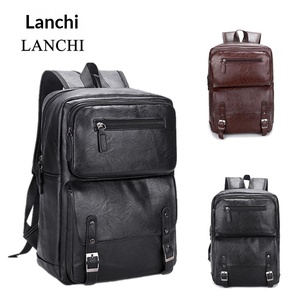 Mochila de PU para Hombre, Bolso Casual para Portátil, Moderno y Elegante, de Gran Capacidad, para Viajes, de Poliéster, Impermeable, con Características Antirrobo - Product Image 3