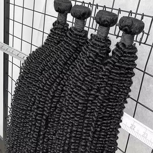 Nouvel arrivage Paquets de cheveux birmans bouclés 15A, vendeurs de cheveux vierges, Paquets de cheveux humains vietnamiens doublement étirés et cuticules alignées - Product Image 1