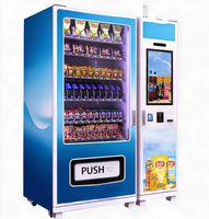 Distributeur automatique de boissons et de collations LE avec refroidissement par compresseur, écran tactile de 21,5 pouces, grande capacité pour chips, bonbons et biscuits