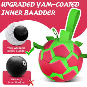 KINYU 2025 sıcak satış su geçirmez yüzer PU çevre dostu köpek topu katı desen havuz su oyun Adventures maceraları Pet futbol - Product Image 3