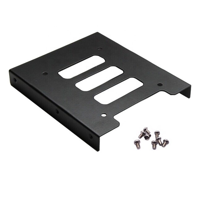 New Universal 2.5'' to 3.5'' Bay SSD Metal Hard Drive Caddy with 8pcs Screws HDD Mounting Bracket Adapter Dock SSD Tray