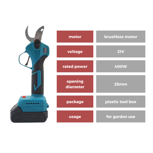 Sécateur électrique professionnel pratique à batterie au lithium rechargeable 21V, sécateur de jardinage avec kit d'accessoires - Product Image 2