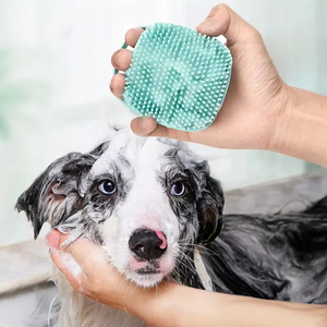 Bathroom Safety Silicone Pet Accessories Soft <b>Bath</b> Massage Gloves Comb Tools for Puppy <b>Dog</b> Cat Cleaning Brushes for <b>Dogs</b> Cats - Product Image 2