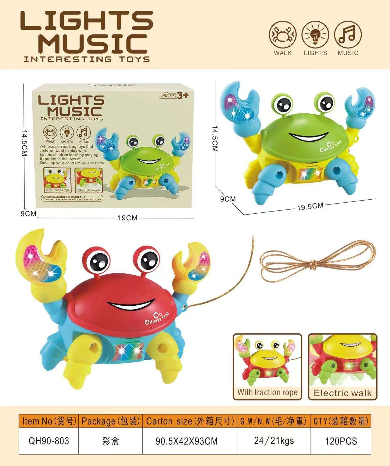 Crabe léger électrique + poteau de lanterne