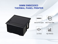 Mini imprimante thermique intégrée de 58 mm, module d'imprimante de panneau, imprimante de reçus, imprimante POS avec port USB TTL RS232